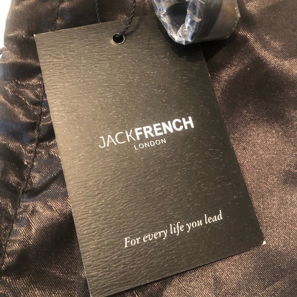 NWT Jackfrench London Leather Cosmetic Bag with Dustbag - Picture 5 of 7